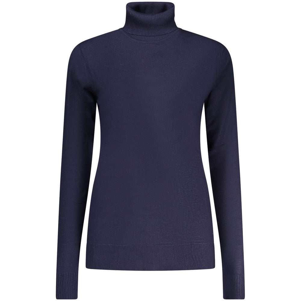 Sweater by Norway 1963 for women in polyamide polyester viscose blue & signature showcases an masterful silhouette, artfully detailed with a masterful turtle neckline and for a sophisticated, premium finish.