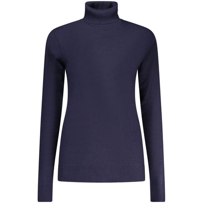 Sweater by Norway 1963 for women in polyamide polyester viscose blue & signature showcases an masterful silhouette, artfully detailed with a masterful turtle neckline and for a sophisticated, premium finish.