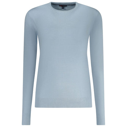 Sweater by Norway 1963 for women in polyamide polyester viscose azzurro showcases an masterful silhouette, artfully detailed with a masterful crew neckline and long-sleeve for a sophisticated, premium finish.