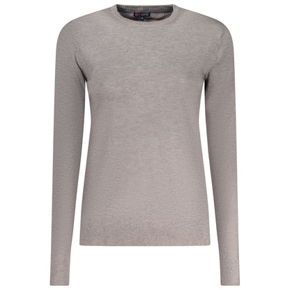 Activewear T-Shirt by Norway 1963 for women in polyamide polyester viscose gray presents a kinetic silhouette, showcasing the kinetic long-sleeve and crew neckline alongside functional for a premium, athletic look.