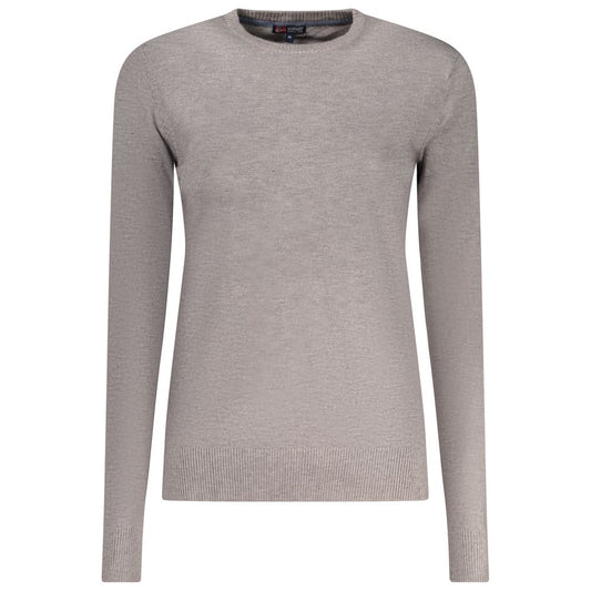 Activewear T-Shirt by Norway 1963 for women in polyamide polyester viscose gray presents a kinetic silhouette, showcasing the kinetic long-sleeve and crew neckline alongside functional for a premium, athletic look.
