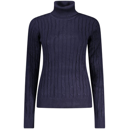 This Sweater by Norway 1963 for women in polyamide polyester viscose blue, gray & signature presents a understated silhouette, featuring a sophisticated crew neckline and for a understated finish.