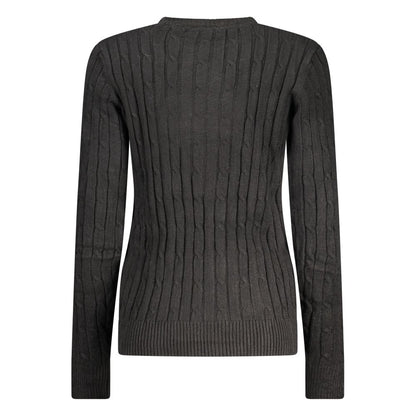 Sweatshirt by Norway 1963 for women in polyamide polyester viscose black & patterned showcases a slouchy chic silhouette, artfully detailed with a slouchy chic and for a slouchy chic finish.