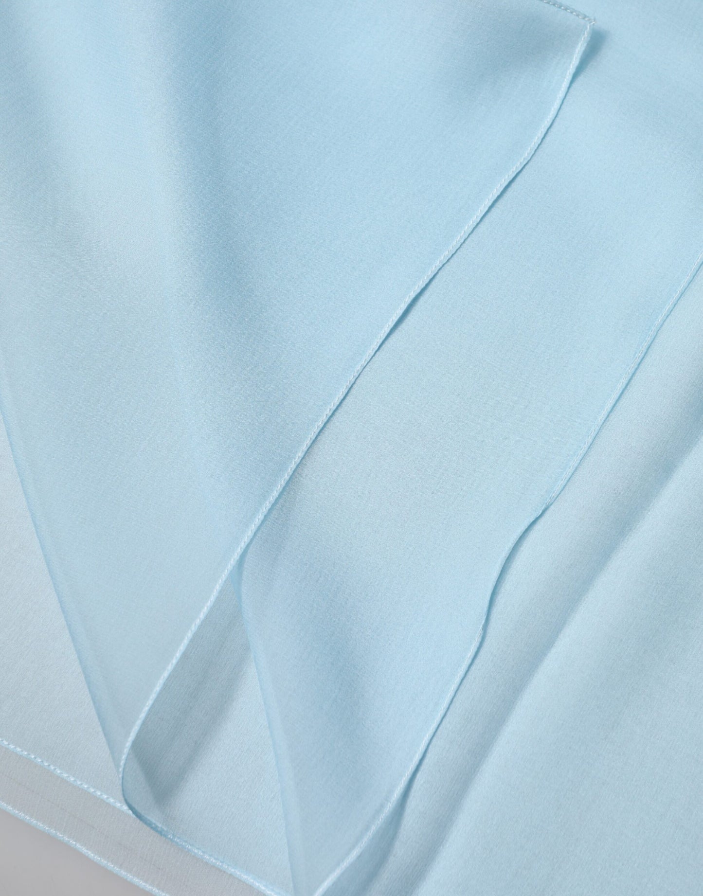 Dolce & Gabbana Light Blue Stole Silk Neck Wrap Shawl Scarf