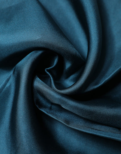 Dolce & Gabbana Blue Silk Square Pocket Handkerchief Scarf