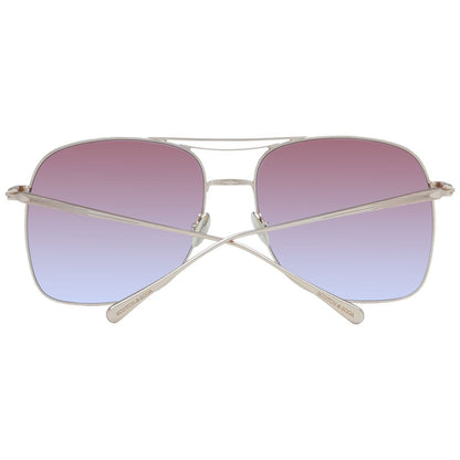 This Sunglasses by Scotch & Soda for women in stainless steel gold presents a sumptuous silhouette, showcasing a sumptuous full-rim square frame design in gold coloured frame and high-performance gradient category-2-medium-tint lens.