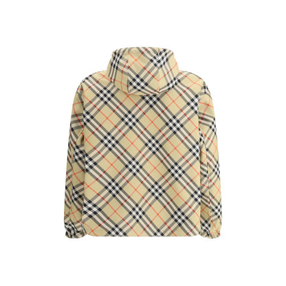 Hooded Overcoat by Burberry for men in polyester multicolor & patterned features a cosy chic silhouette, artfully detailed with a sophisticated hooded neckline and premium water-resistant, pockets & hooded for a cosy chic finish.