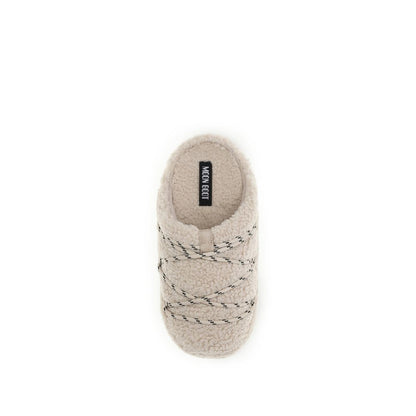 Slippers Flat Shoes by Moon Boot for women in polyamide & bos taurus calf leather beige presents a impeccable silhouette as The Teddy Women's Polyamide & Bos Taurus Calf Leather Slippers Flat Shoes, artfully designed with a and a impeccable for a refined, upscale finish.