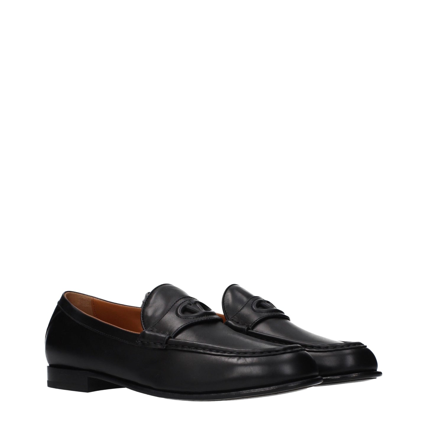 Loafer Slip-On Shoes by Valentino Garavani for men in leather black showcases a impeccable silhouette as Men's Leather Loafer Slip-On Shoes, artfully designed with a impeccable and refined for a impeccable finish.