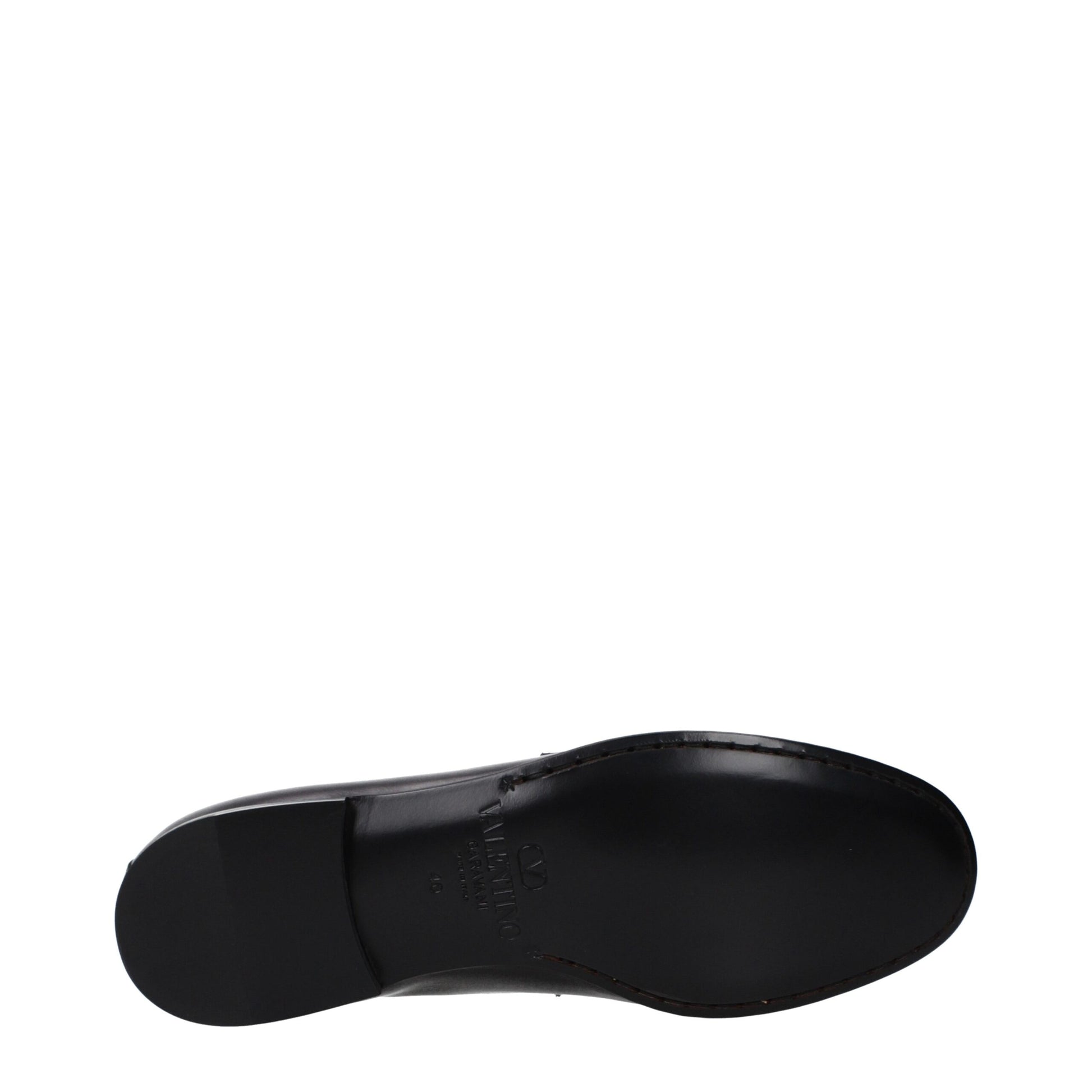 Loafer Slip-On Shoes by Valentino Garavani for men in leather black showcases a resplendent Men's Leather Loafer Slip-On Shoes aesthetic, defined by its resplendent and elegant .