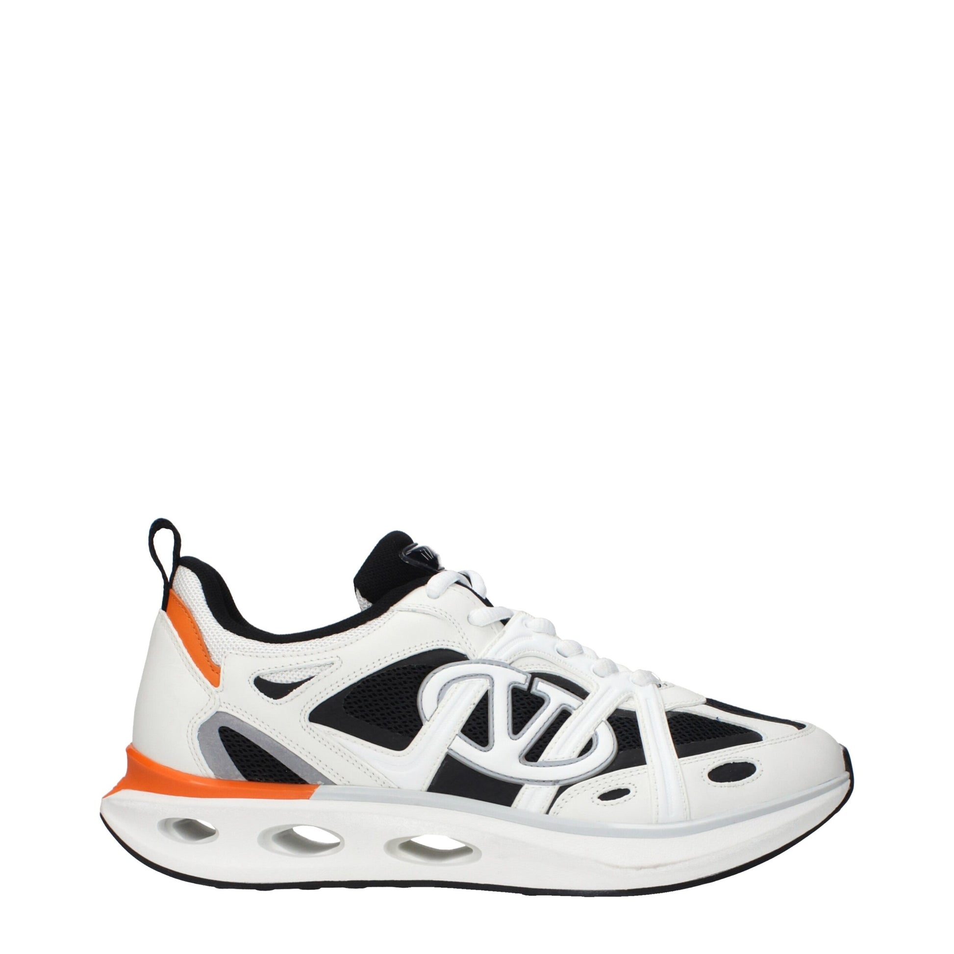 Athletic Sneakers by Valentino Garavani for men in fabric white features an timeless silhouette from the Men's Athletic Fabric Sneakers collection, showcasing a timeless athletic style for a timeless look.