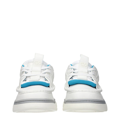 Sneakers by Valentino Garavani for men in leather white presents a on trend silhouette from the Men's Low Top Leather Sneakers collection, showcasing a on trend low-top style for an elevated aesthetic.