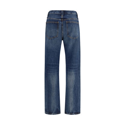 Jeans by Khaite for women in denim cotton blue features an sartorial regular-fit and long with a high rise cut for a sartorial finish.