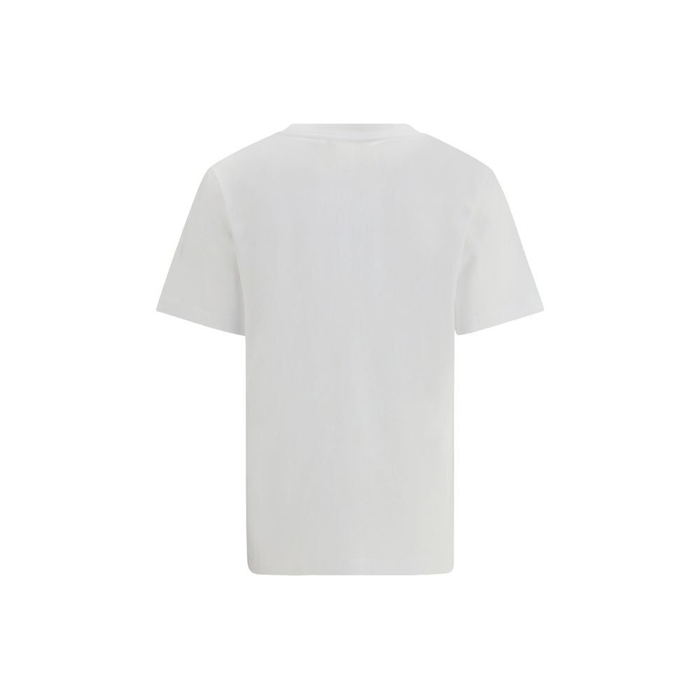 T-Shirt by Marni for women in cotton white & signature showcases a dramatic silhouette, elegantly detailed with a dramatic crew neckline and for a truly dramatic finish.