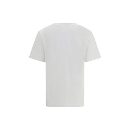 T-Shirt by Marni for women in cotton white & signature showcases a dramatic silhouette, elegantly detailed with a dramatic crew neckline and for a truly dramatic finish.