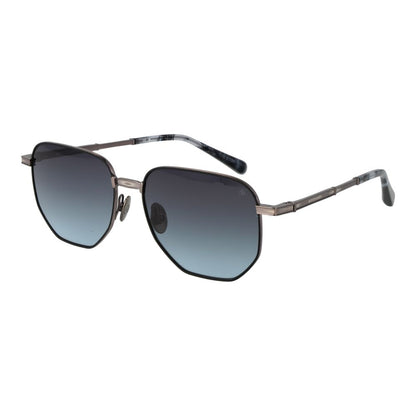 Scotch & Soda Geometric Non-Polarized Dark-Tint Metal Sunglasses - Black