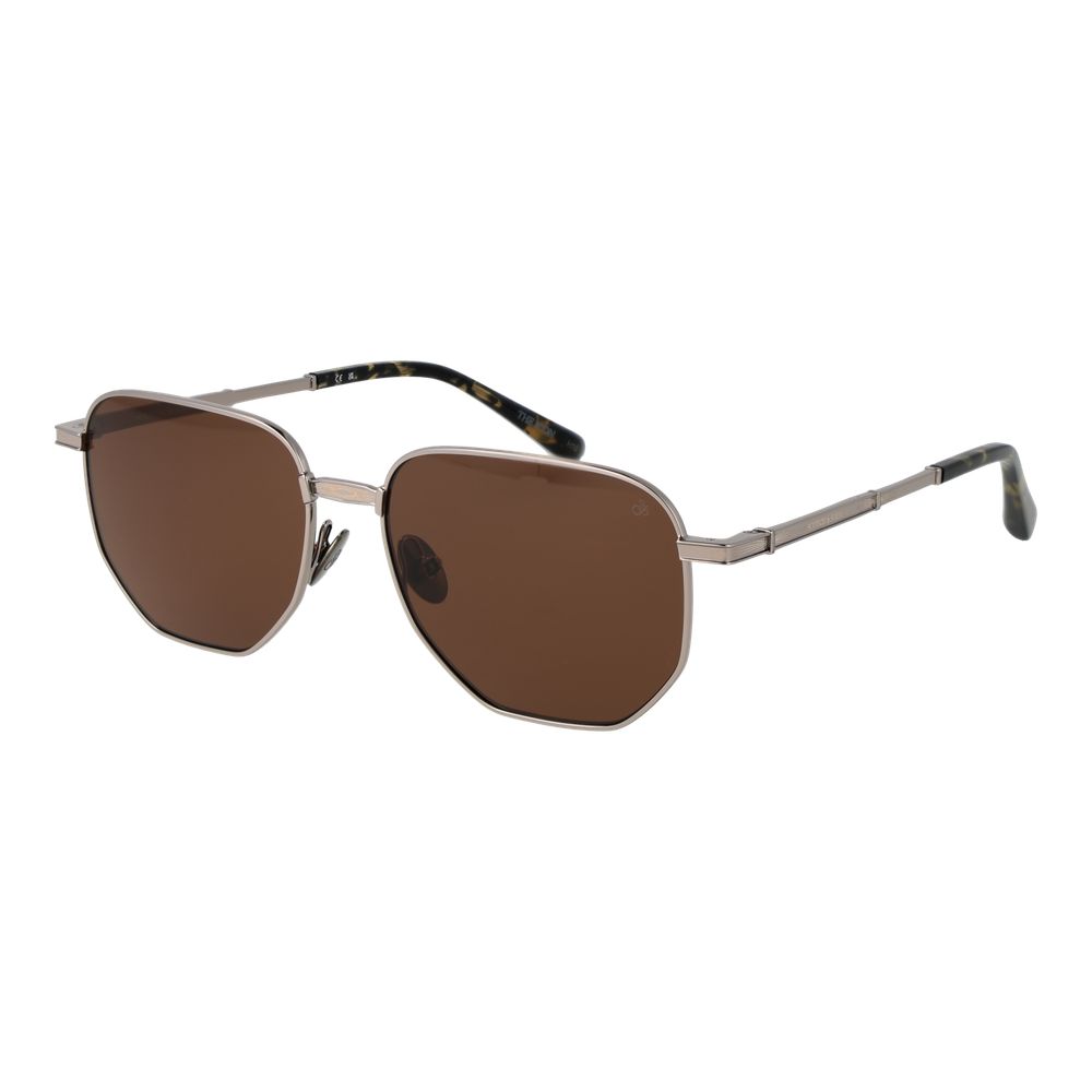 Scotch & Soda Geometric Non-Polarized Dark-Tint Metal Sunglasses - Silver