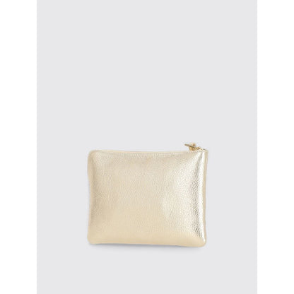 Coccinelle Leather Clutch Handbag - Gold