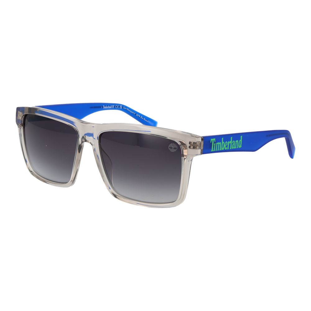 Sunglasses by Timberland for men in stainless steel gray features an ethereal full-rim square frame design with gray coloured frame frames and non-polarized category-3-dark-tint lens for a ethereal finish.