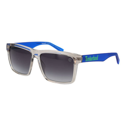 Sunglasses by Timberland for men in stainless steel gray features an ethereal full-rim square frame design with gray coloured frame frames and non-polarized category-3-dark-tint lens for a ethereal finish.