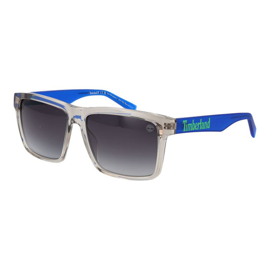 Sunglasses by Timberland for men in stainless steel gray features an ethereal full-rim square frame design with gray coloured frame frames and non-polarized category-3-dark-tint lens for a ethereal finish.