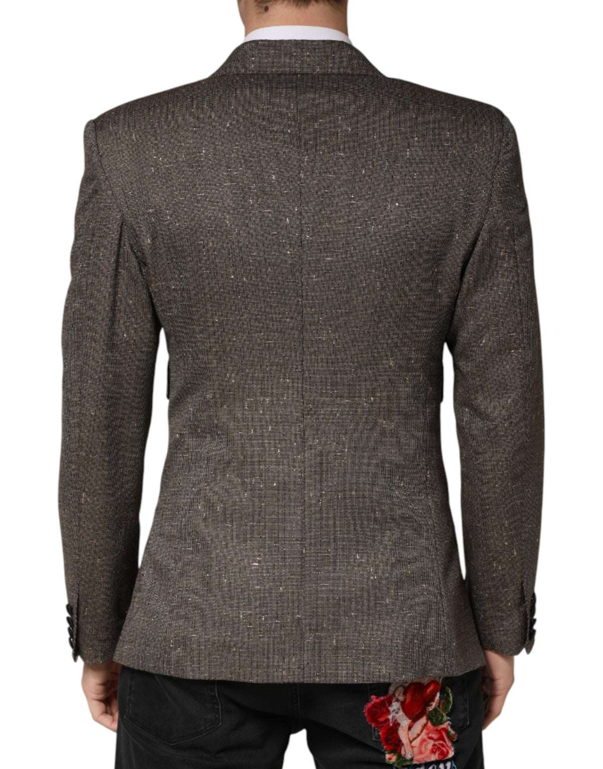 Dolce & Gabbana Men's Double Breasted Wool Blazer - Gray