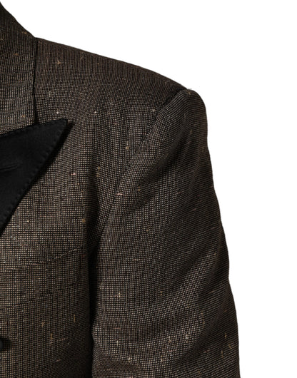 Dolce & Gabbana Men's Double Breasted Wool Blazer - Gray