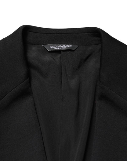 Dolce & Gabbana Men's Single Breasted Virgin Wool Silk & Polyamide Blazer - Black