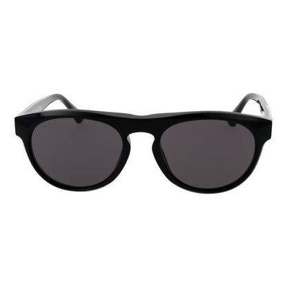 This Sunglasses by Web for men in acetate black presents a sumptuous silhouette, showcasing a sumptuous full-rim round frame design in black coloured frame and high-performance blue-filter category-3-dark-tint lens.