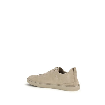 Sneakers by Church's for men in bos taurus calf suede leather gray presents a sumptuous silhouette, artfully capturing the essence of the Men's Low Top Bos Taurus Calf Suede Leather Sneakers with its sumptuous low-top style design.