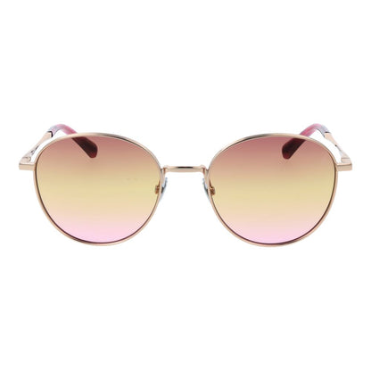 Sunglasses by Scotch & Soda for women in metal and rose-gold presents a sumptuous silhouette, featuring rose-gold coloured frame and full-rim panto frame design with gradient category-1-light-tint lens for a sumptuous look.