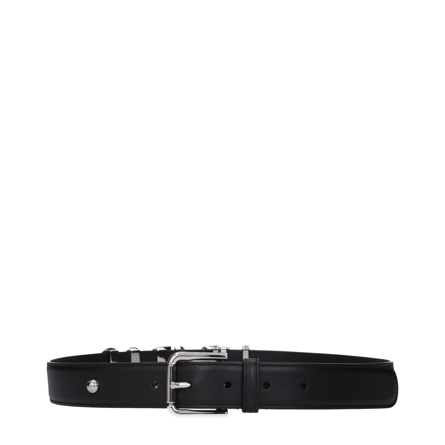 Belt by Dolce & Gabbana for women in leather black features a bohemian chic silhouette, showcasing the bohemian chic Leather Belt design with a sophisticated bohemian chic finish.