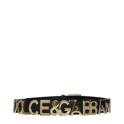 Belt by Dolce & Gabbana for women in leather black presents a artisanal silhouette from the Leather Belt collection, showcasing an artisanal design and refined craftsmanship for a artisanal look.