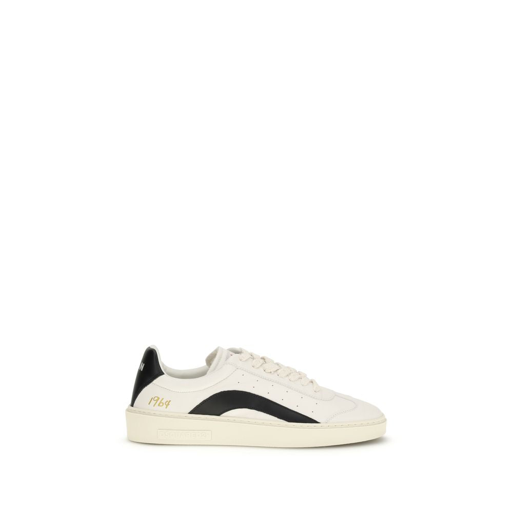 Sneakers by Dsquared² for men in bos taurus calf leather multicolor presents a impeccable silhouette as College Rider Men's Low Top Bos Taurus Calf Leather Sneakers, expertly defined by a impeccable low-top style for a impeccable, high-fashion look.