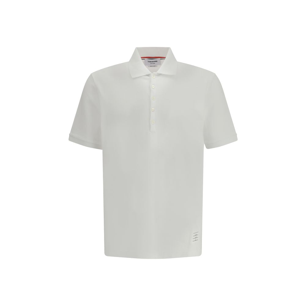Sweater by Thom Browne for men in cotton white, signature & monogram showcases an masterful silhouette, artfully detailed with a masterful and for a sophisticated, premium finish.
