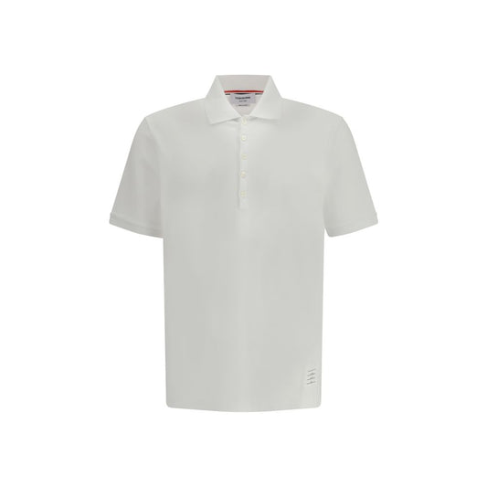 Sweater by Thom Browne for men in cotton white, signature & monogram showcases an masterful silhouette, artfully detailed with a masterful and for a sophisticated, premium finish.