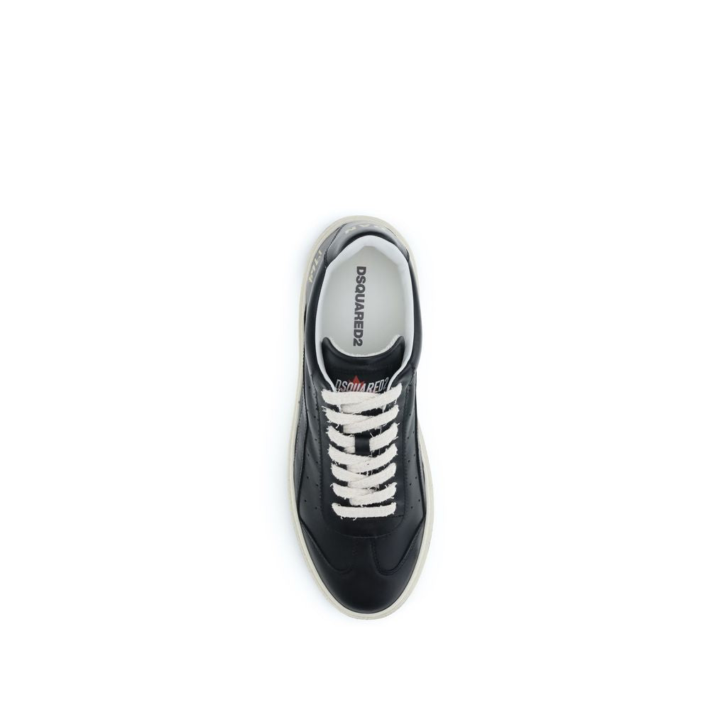 Sneakers by Dsquared² for men in bos taurus calf leather black features an fashionable silhouette, showcasing the premium Rider Men's Fashion Bos Taurus Calf Leather Sneakers in a fashionable fashion style that offers a fashionable finish for refined style.
