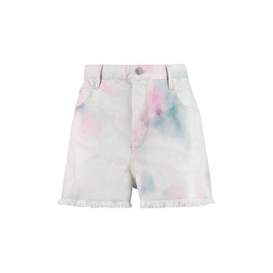 Denim Shorts by Isabel Marant for women in denim cotton multicolor, tie-dye & print features an unrivaled comfort and short with an unrivaled comfort .