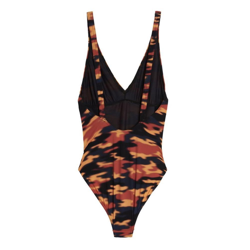 One-Piece Swimsuit by Dries Van Noten for women in polyester multicolor features a ethereal silhouette, artfully capturing the essence of Women's Polyester One-Piece Swimsuit with its ethereal design and refined cut.