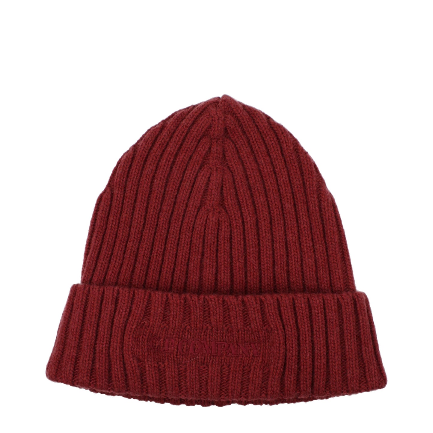 Beanie Hat by C.P. Company for men in wool red features a athleisure-luxe silhouette, artfully capturing the essence of the athleisure-luxe Wool Beanie Hat design for a sophisticated look.