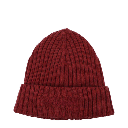 Beanie Hat by C.P. Company for men in wool red features a athleisure-luxe silhouette, artfully capturing the essence of the athleisure-luxe Wool Beanie Hat design for a sophisticated look.