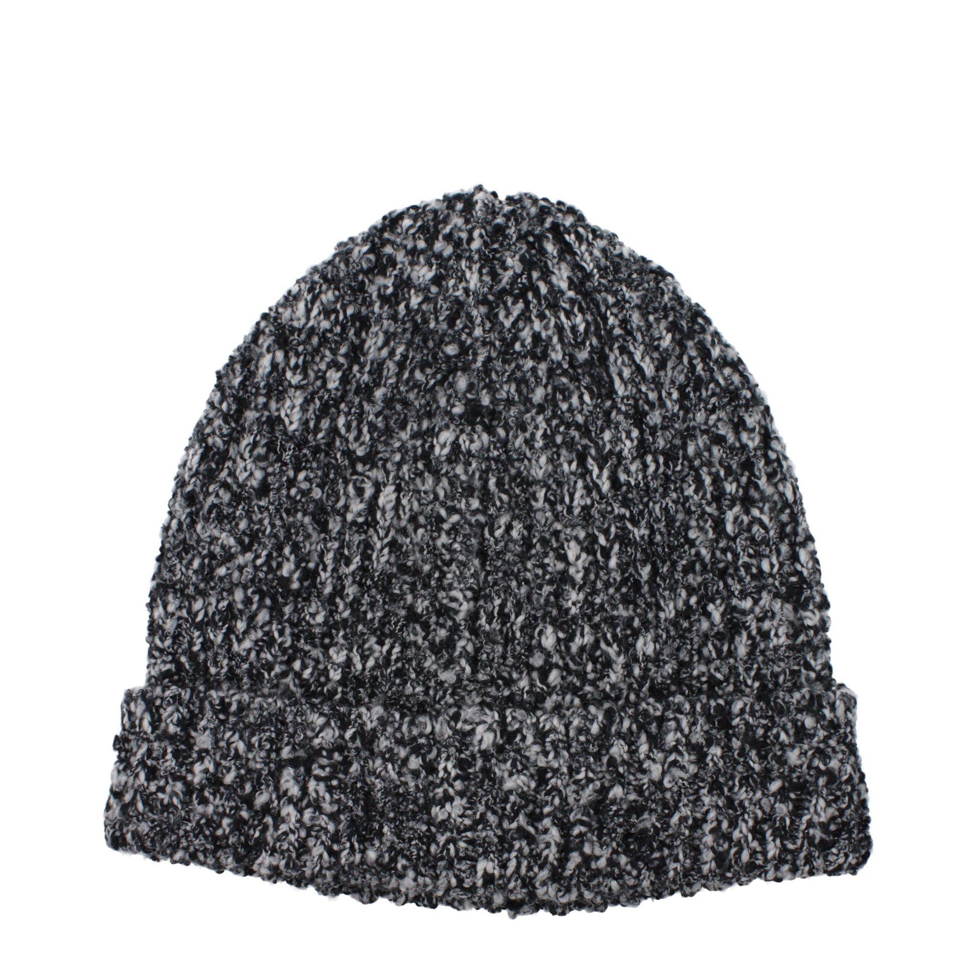 Beanie Hat by Dolce & Gabbana for men in virgin wool black features a distinguished knit construction, showcasing the sophisticated silhouette and distinguished finish of the Virgin Wool Beanie Hat.