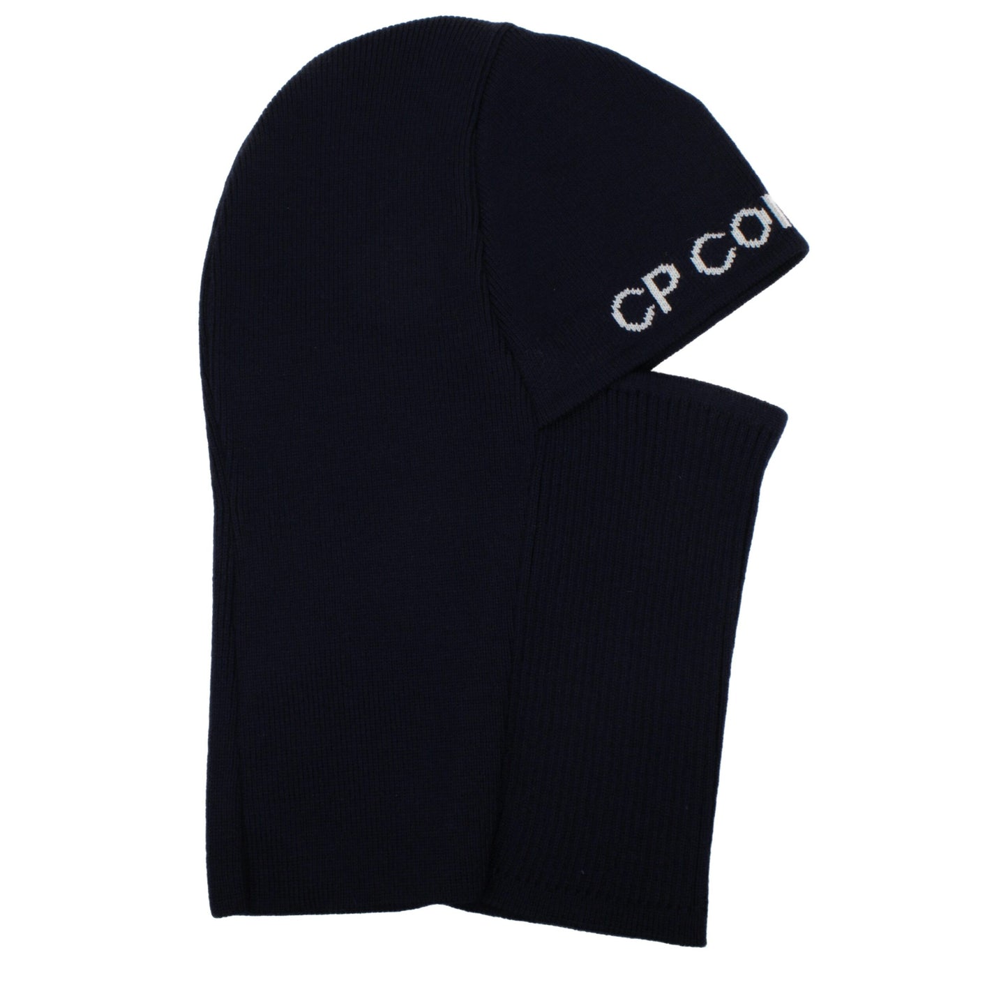 Beanie Hat by C.P. Company for men in virgin wool blue features a refined luxury silhouette, artfully capturing the essence of the refined luxury Virgin Wool Beanie Hat design for a sophisticated, premium look.