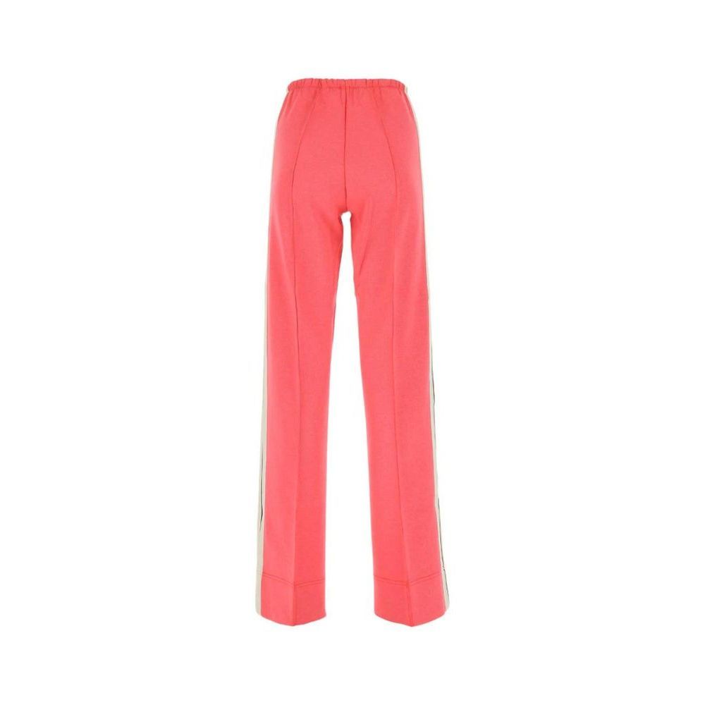 Casual Pants by Palm Angels for women in cotton multicolor presents a refined pantology silhouette, artfully defined by a refined pantology slim, long, and a sophisticated mid rise.