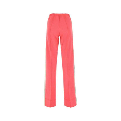Casual Pants by Palm Angels for women in cotton multicolor features a polished silhouette with a polished slim, reaching a polished long and finished with a polished mid rise.