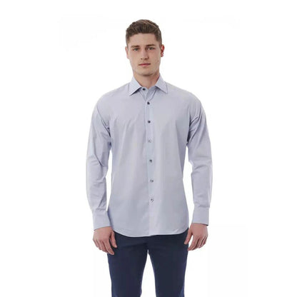 Dress Shirt by Bagutta for men in cotton gray showcases a sublime silhouette, artfully detailed with a sublime and for a sophisticated, sublime finish.
