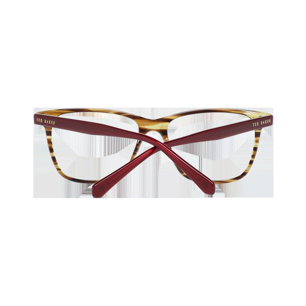 Eyeglasses Frames by Ted Baker for women in silk & polyester brown features an refined silhouette, showcasing the refined brown coloured frame and sophisticated .