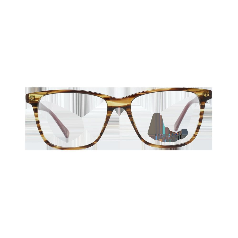 Eyeglasses Frames by Ted Baker for women in silk & polyester and brown showcases an refined featuring a sophisticated brown coloured frame for an refined and refined aesthetic.