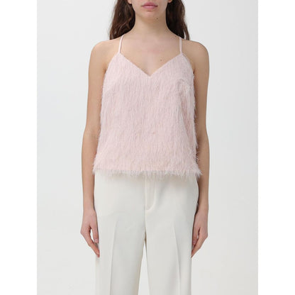 Activewear T-Shirt by Twinset for women in polyester multicolor & pink features an athletic silhouette with sleeves and a neckline, enhanced by high-performance .