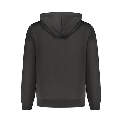 Sweatshirt by Fila for men in polyester black showcases a slouchy chic silhouette, artfully detailed with a slouchy chic and for a slouchy chic finish.
